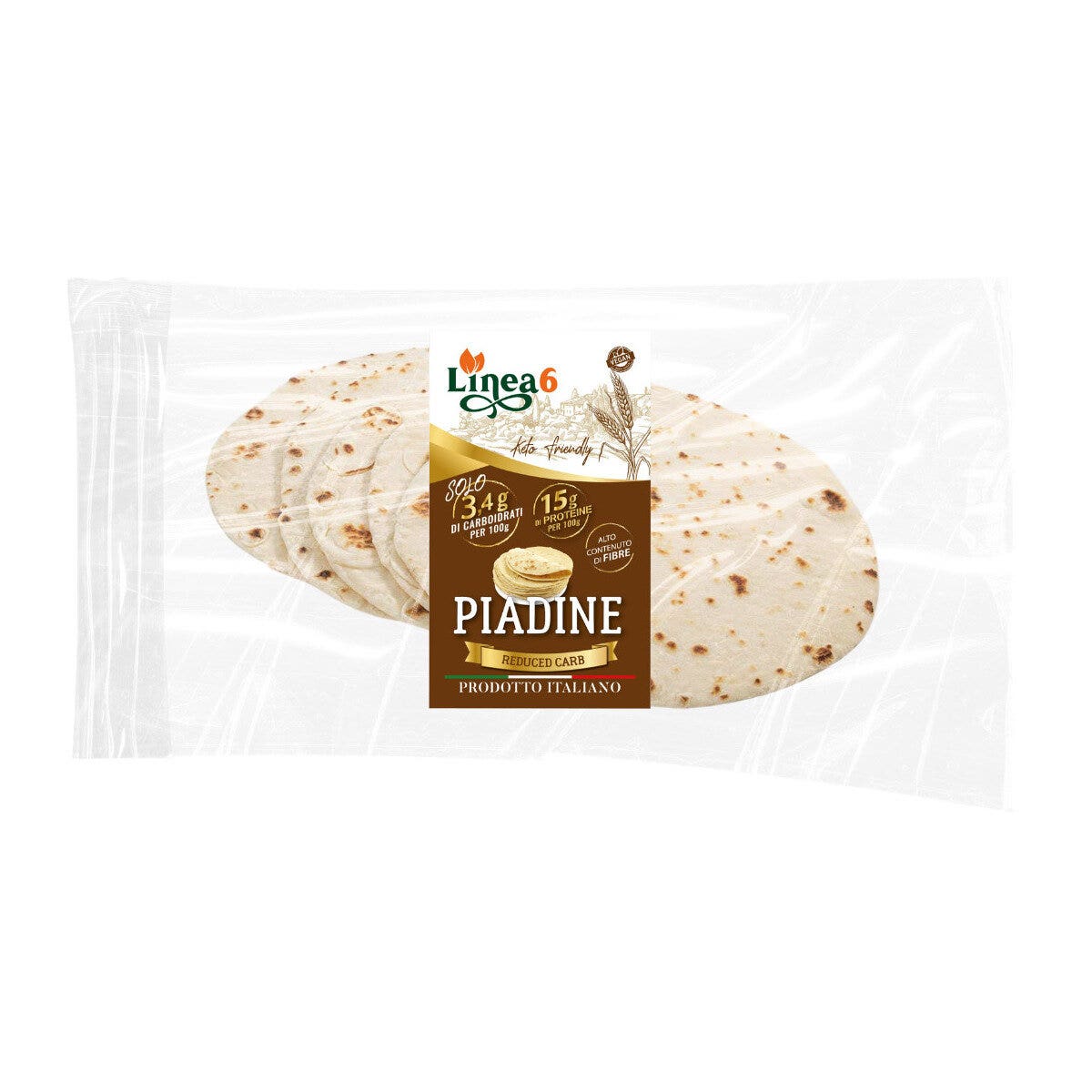 Linea 6 Piadina Reduced Carb 5x100g