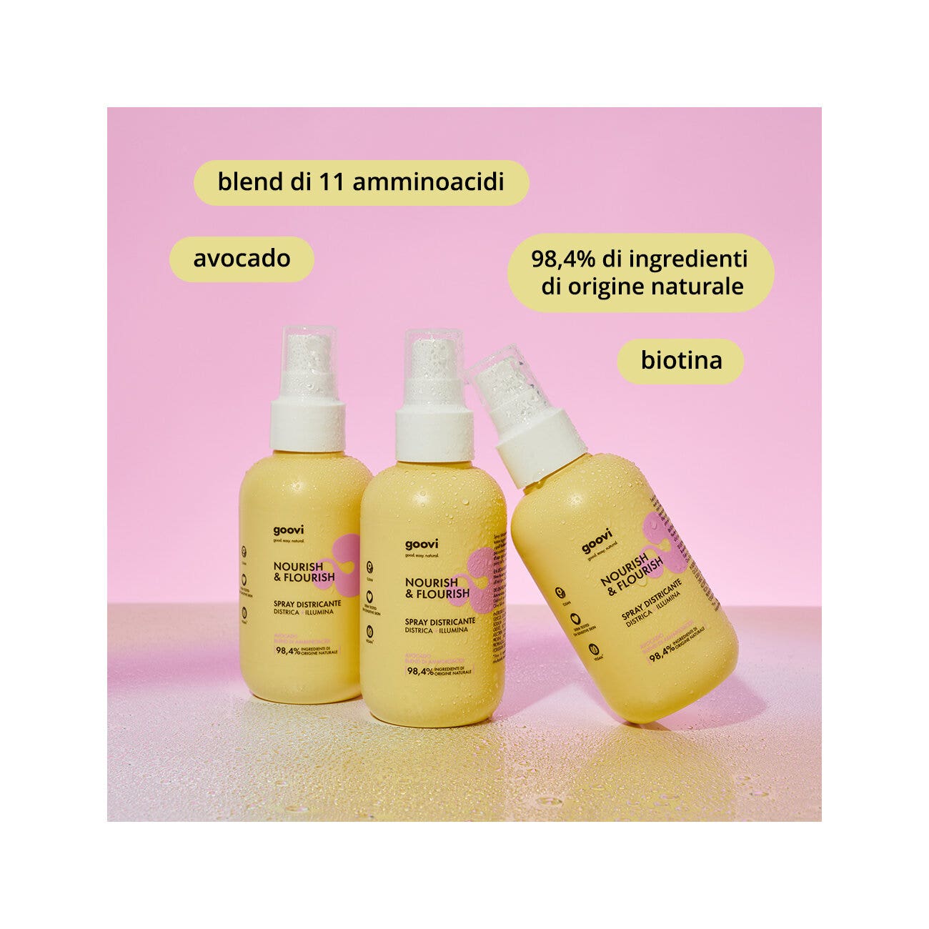 Goovi Nourish & Flourish Spray Districante Per Capelli 100ml