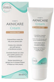 Aknicare Crème teintée pour le visage à la peau grasse 50 ml Clair