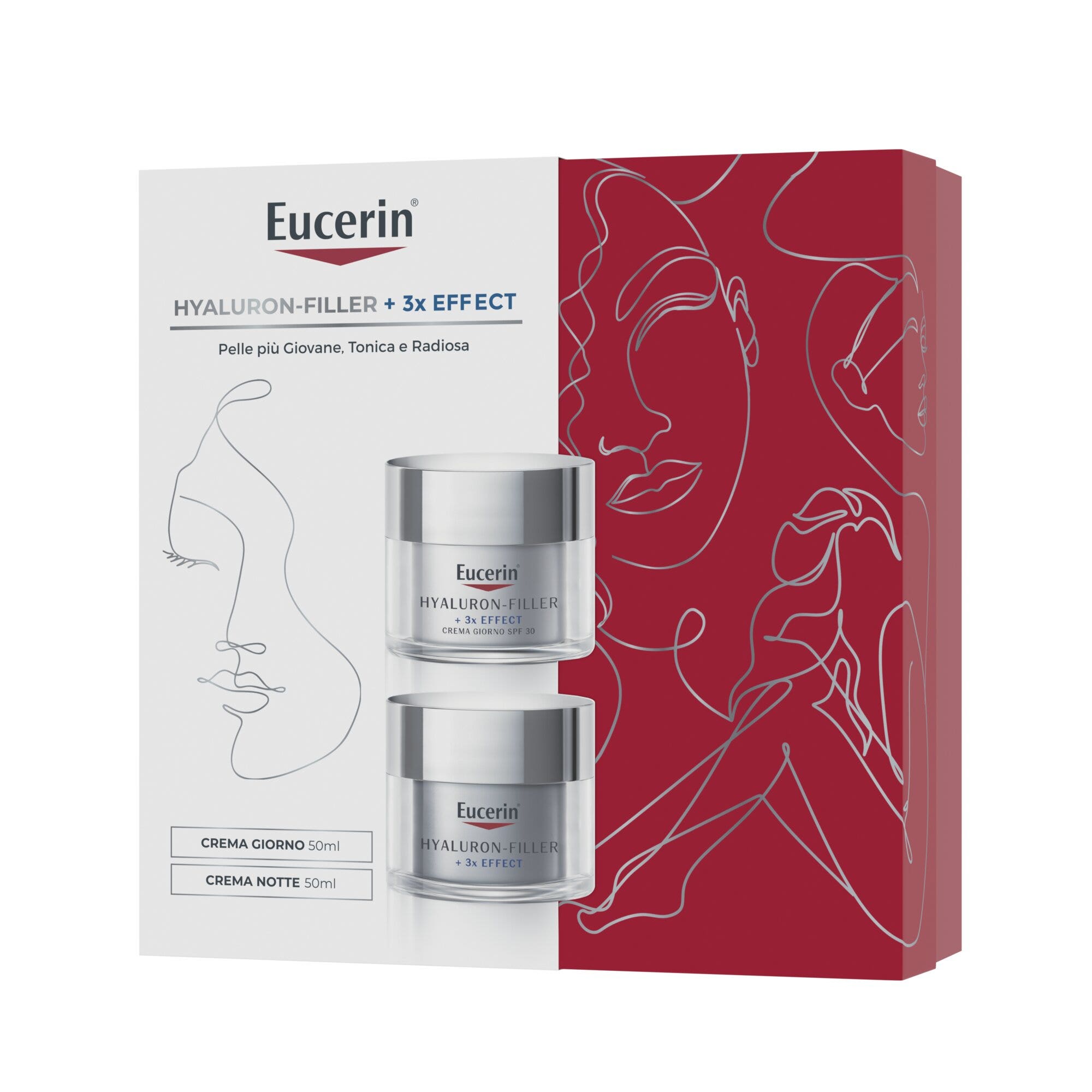 Coffret Eucerin Hyaluron-Filler + 3x Effect Crème de Jour 50 ml + Crème de Nuit 50 ml