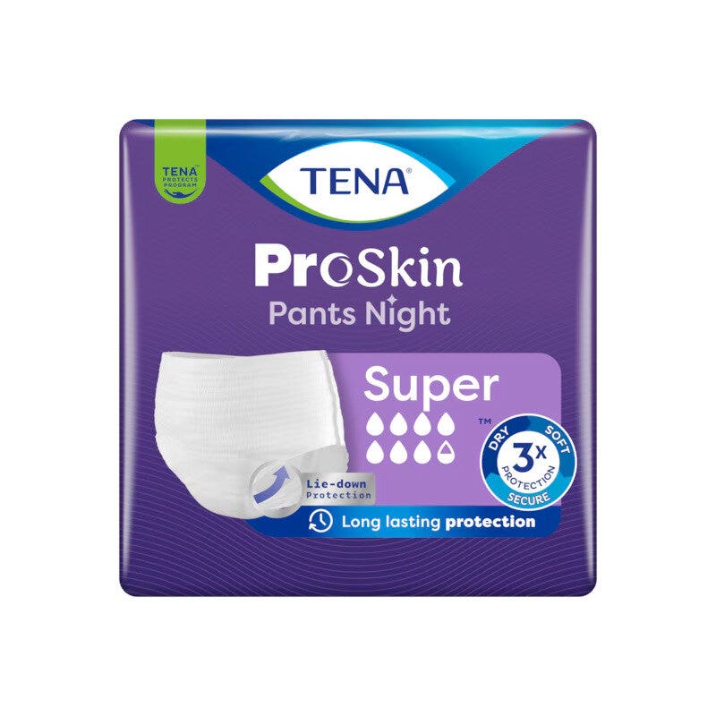 Tena ProSkin Pants Night Super Mutadine Serviettes hygiéniques taille L 10 pièces