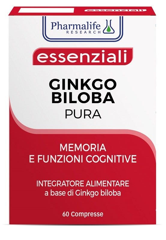 Pharmalife Research Essenziali Ginkgo Biloba Pura 60 Compresse
