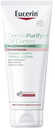 Eucerin DermPurifyer Oil Control Crème Corps Triple Action Anti-Imperfections 200 ml
