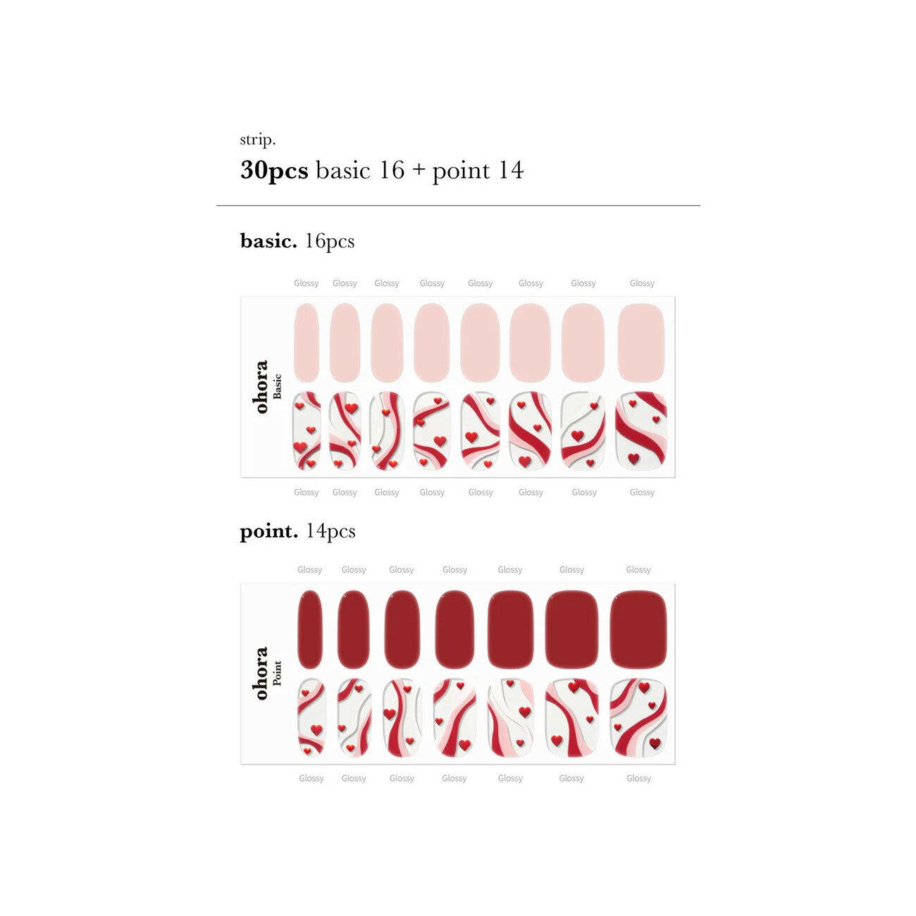 Ohora Gel Nails Vernis à ongles gel adhésif N Cupid's Trace