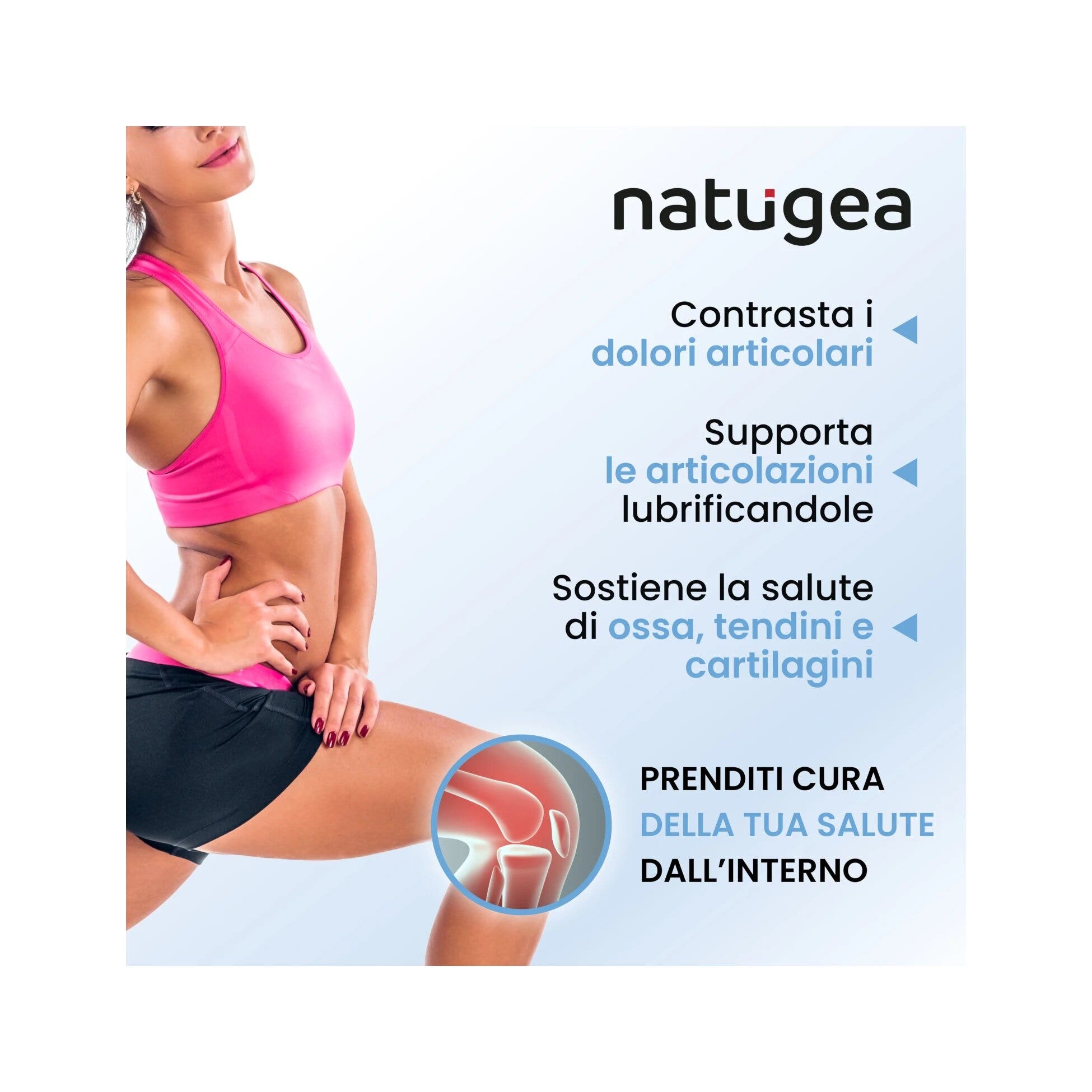 Natugea Collagene Marino Idrolizzato Peptan F HD Con Acido Ialuronico E Vitamina C 120 Capsule