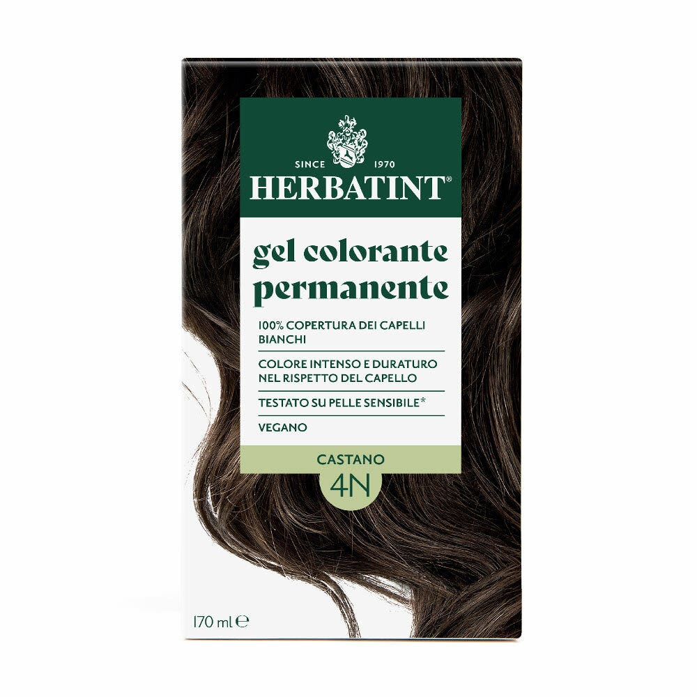 Herbatint Gel colorant permanent 4N Châtain 170 ml