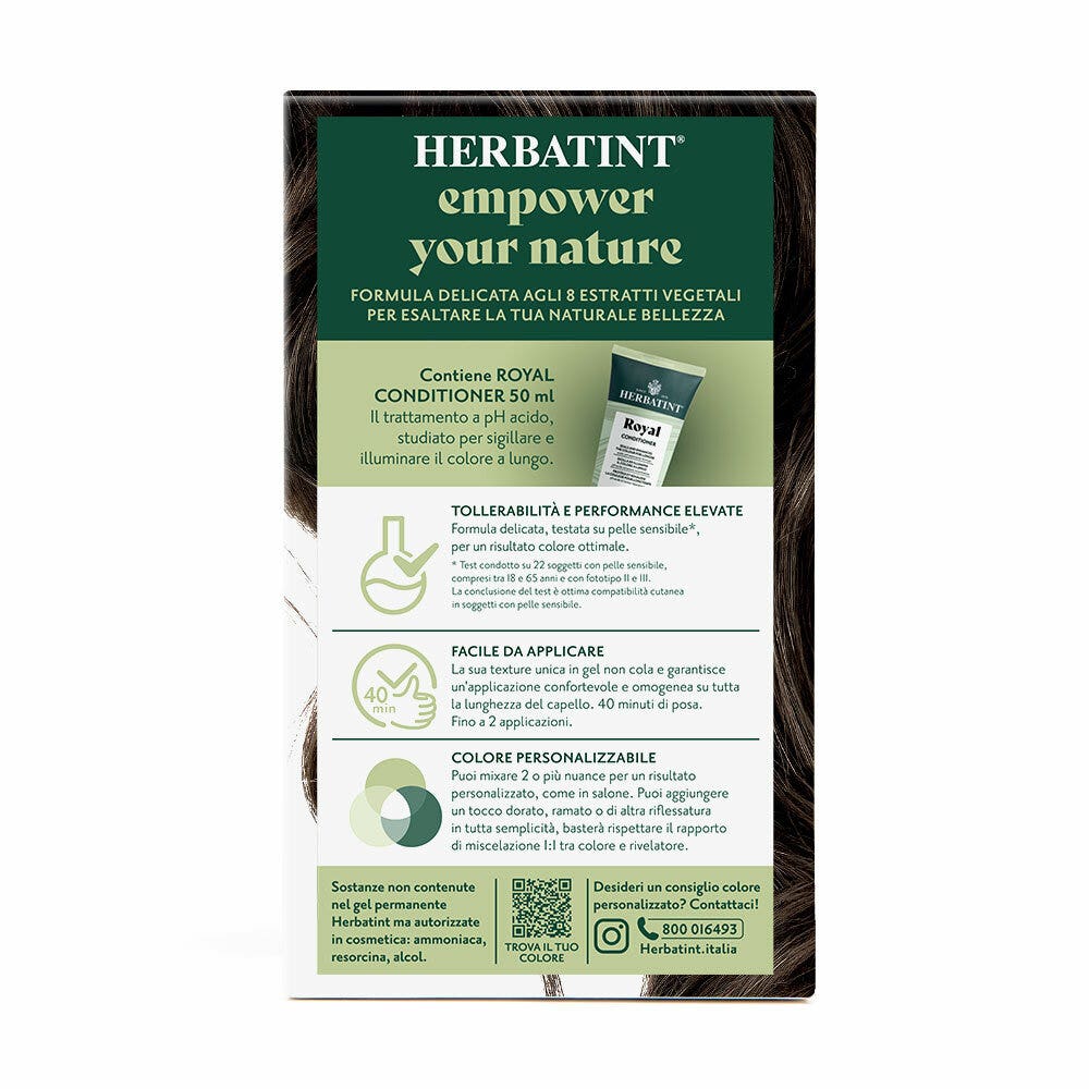 Herbatint Gel colorant permanent 4N Châtain 170 ml