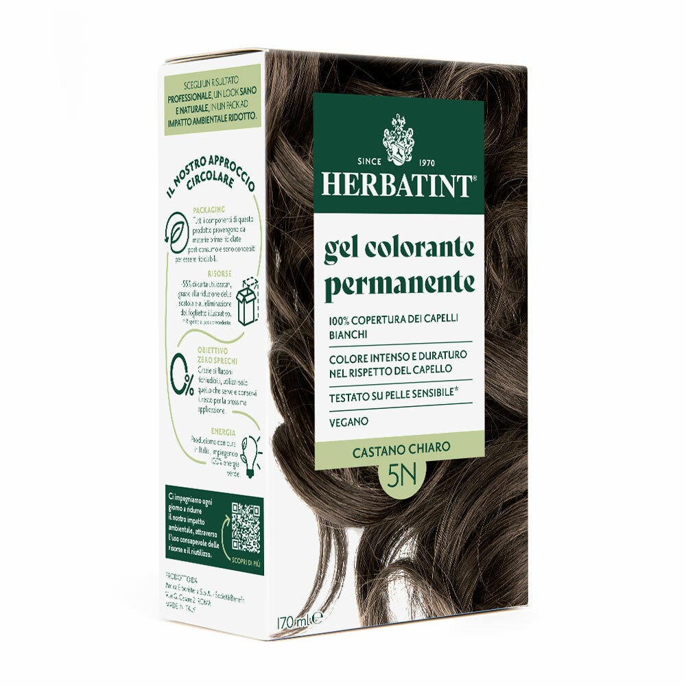 Herbatint Gel colorant permanent 5N Châtain clair 170 ml