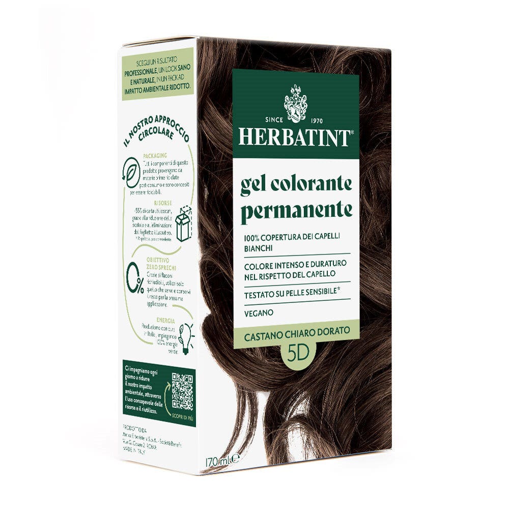 Herbatint Gel colorant permanent 5D Châtain clair doré 170 ml