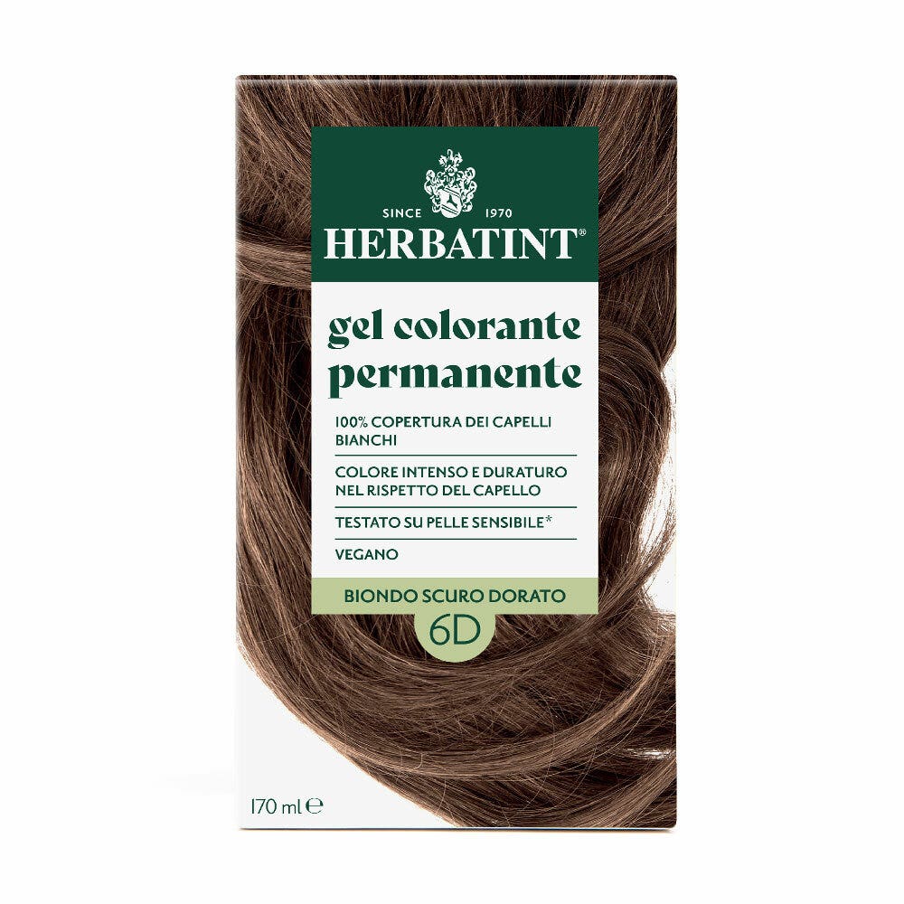 Herbatint Teinture pour cheveux Gel permanent 6D Blond foncé doré 170 ml