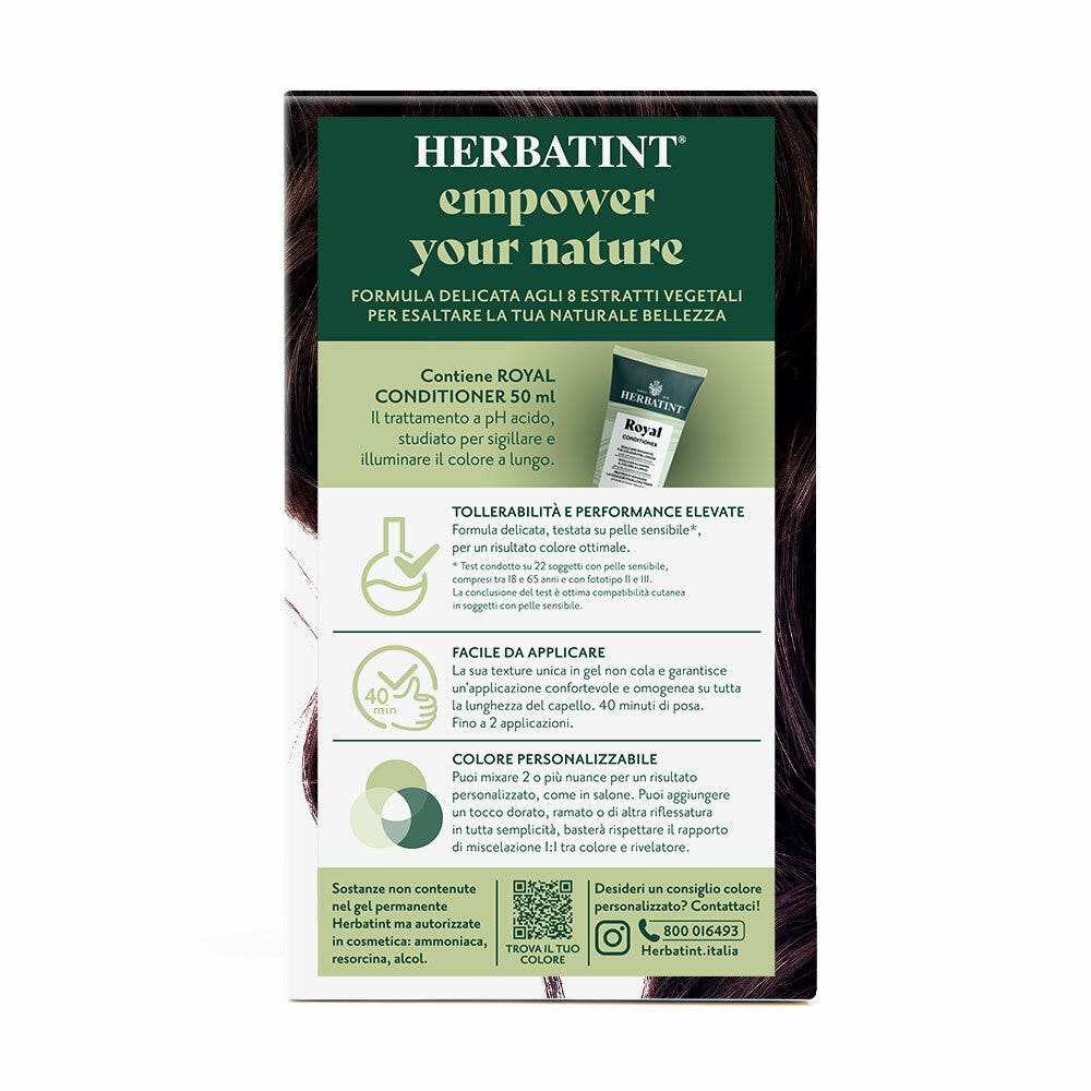 Herbatint Gel colorant permanent 4M Châtain acajou 170 ml