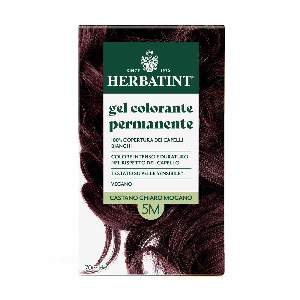 Herbatint Gel colorant permanent 5M Châtain clair acajou 170 ml