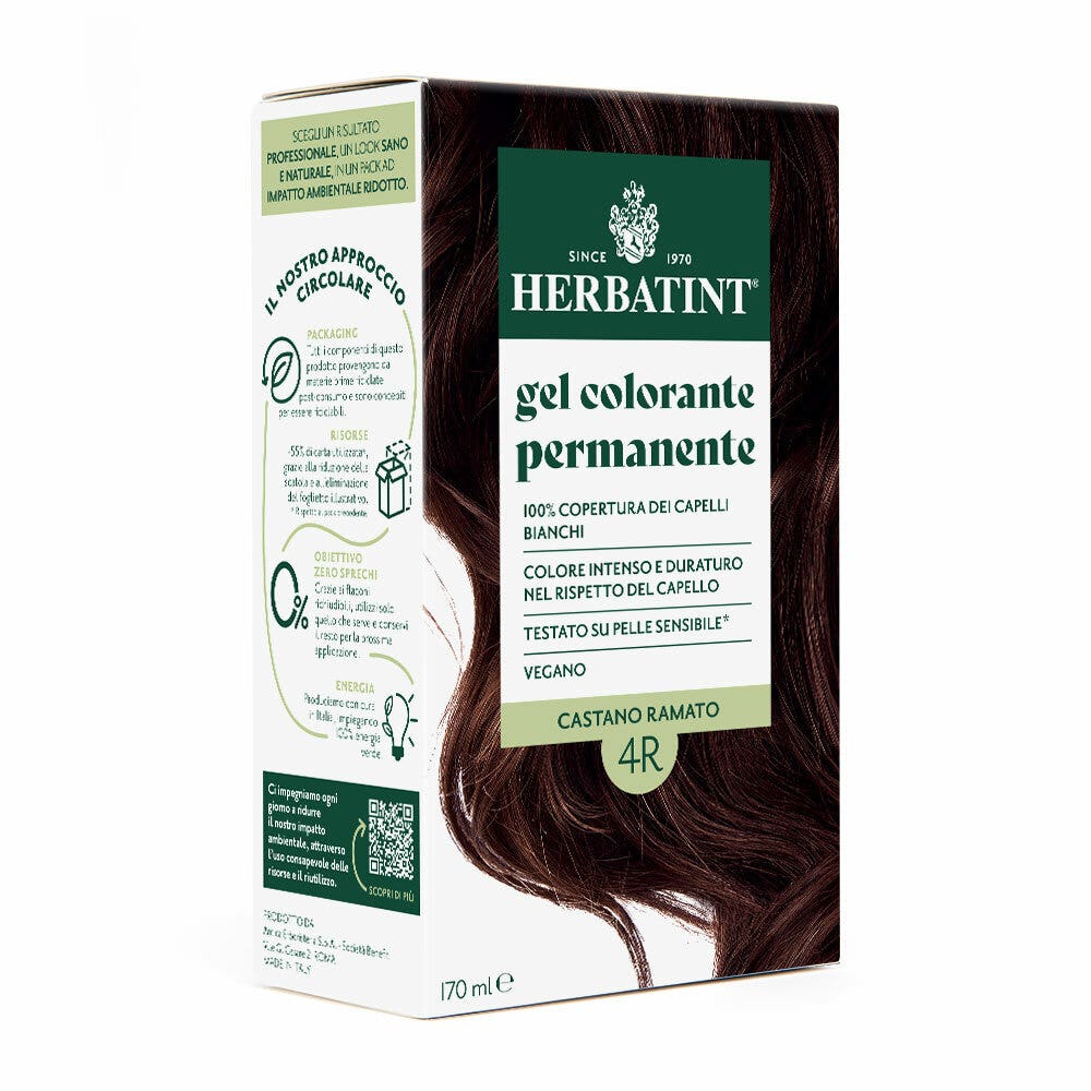 Herbatint Gel colorant permanent 4R Châtain cuivré 170 ml