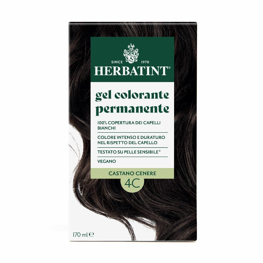 Herbatint Gel Colorant Permanent 4C Châtain Cendré 170 ml