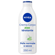 Nivea Crème Corps Aloe Hydratante 72h pour Peaux Sèches ou Normales 250 ml
