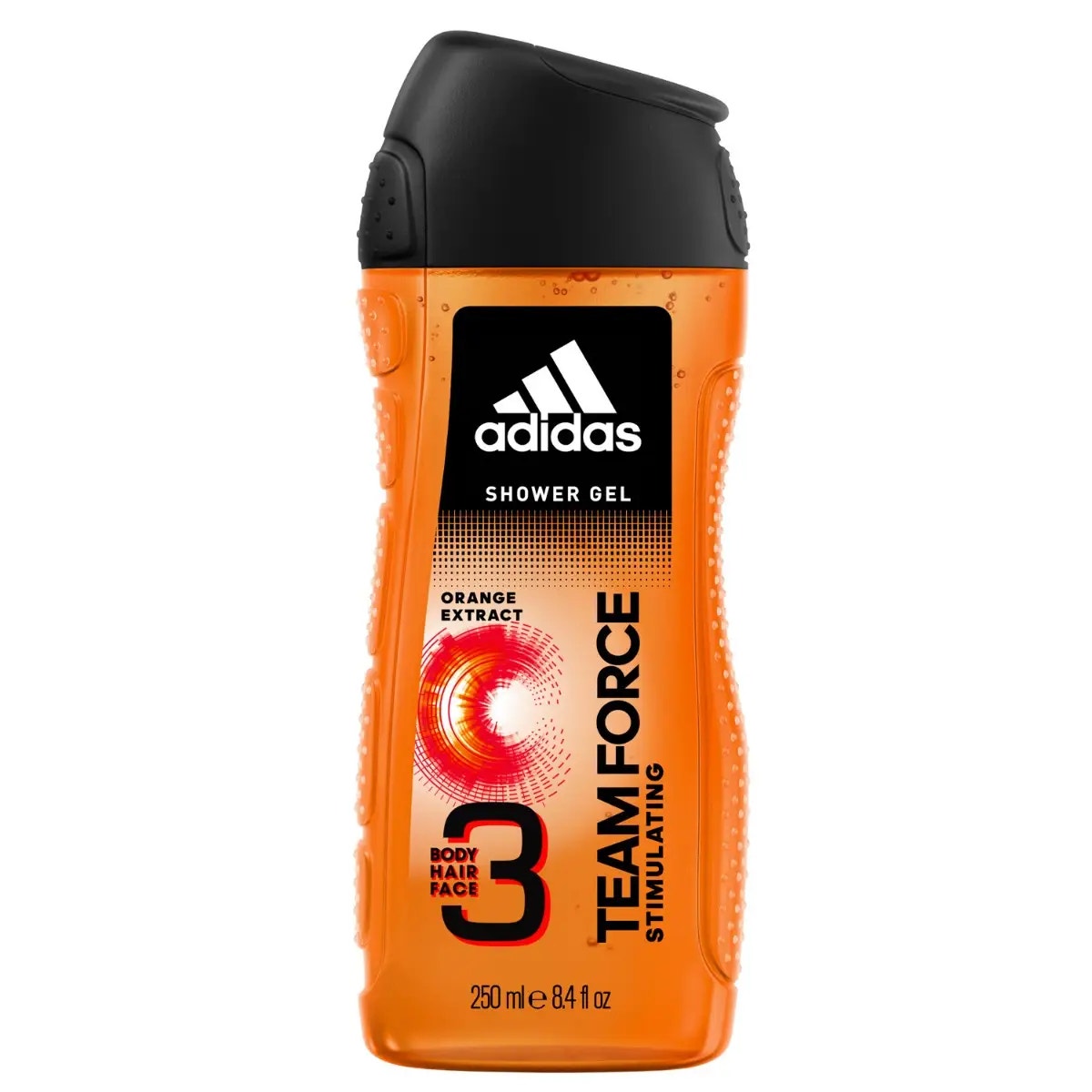 Adidas Team Force Stimulating Shower Gel Uomo 3 In 1 Per Corpo Capelli E Viso 250ml