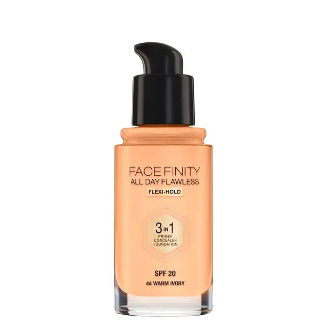 Max Factor Facefinity All Day Flawless 3 en 1 Teinte 44 Warm Ivory 30 ml