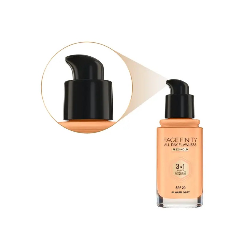 Max Factor Facefinity All Day Flawless 3 en 1 Teinte 44 Warm Ivory 30 ml