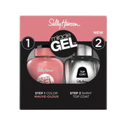 Sally Hansen Miracle Gel Duo Pack Top Coat + Vernis à ongles couleur 920 Mauve-Olous
