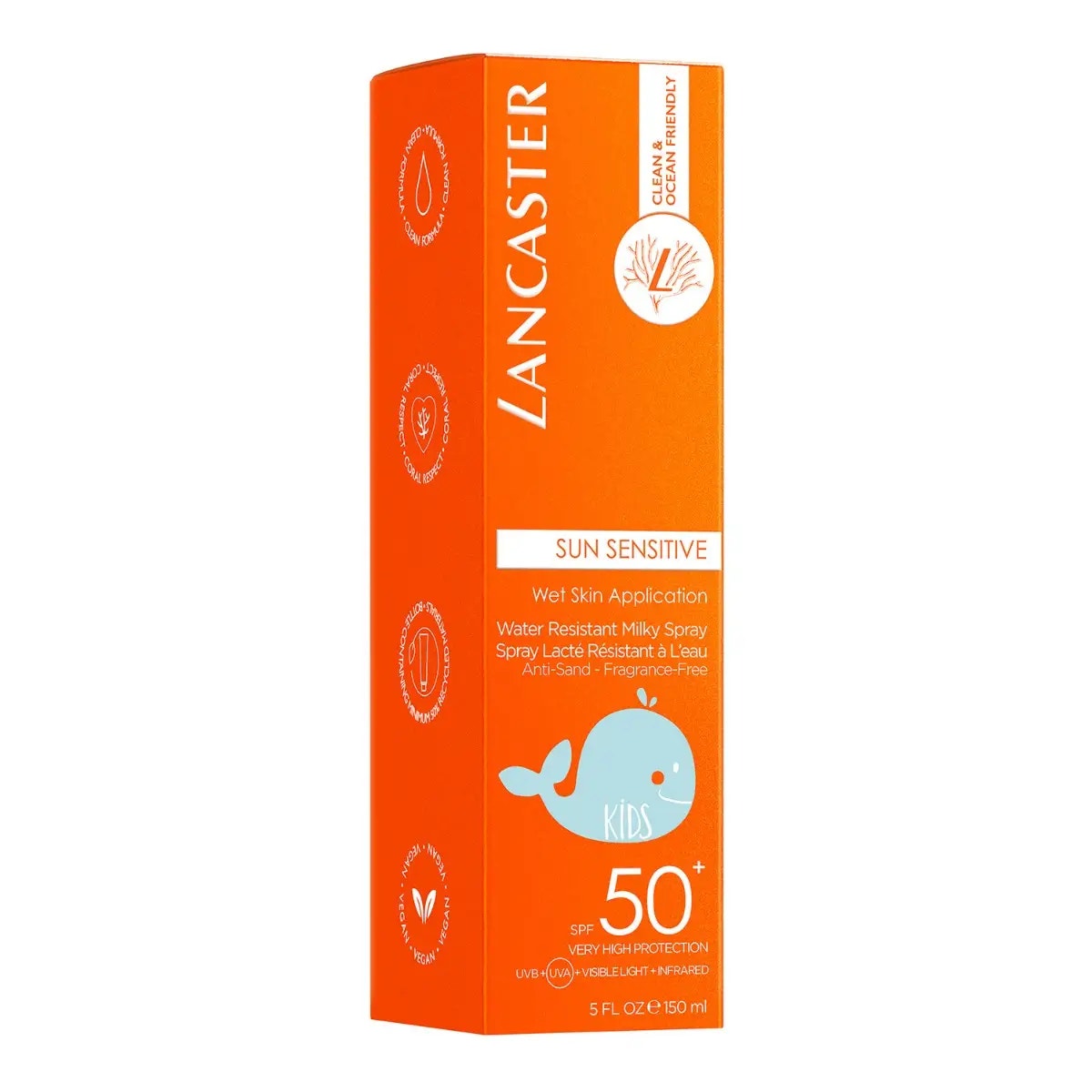 Lancaster Sun Sensitive Milky Spray Protection solaire pour enfants SPF 50+ 150 ml