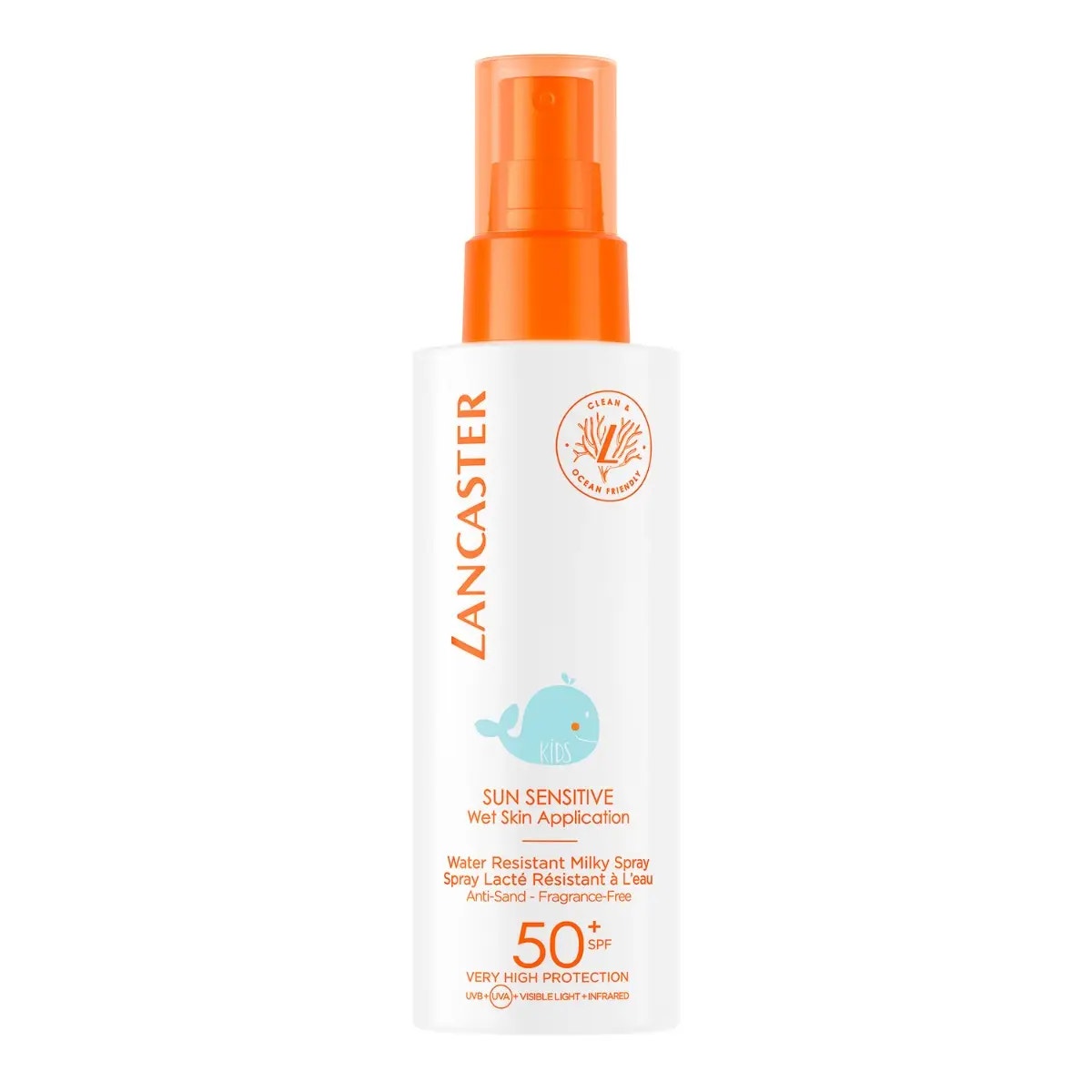 Lancaster Sun Sensitive Milky Spray Protection solaire pour enfants SPF 50+ 150 ml