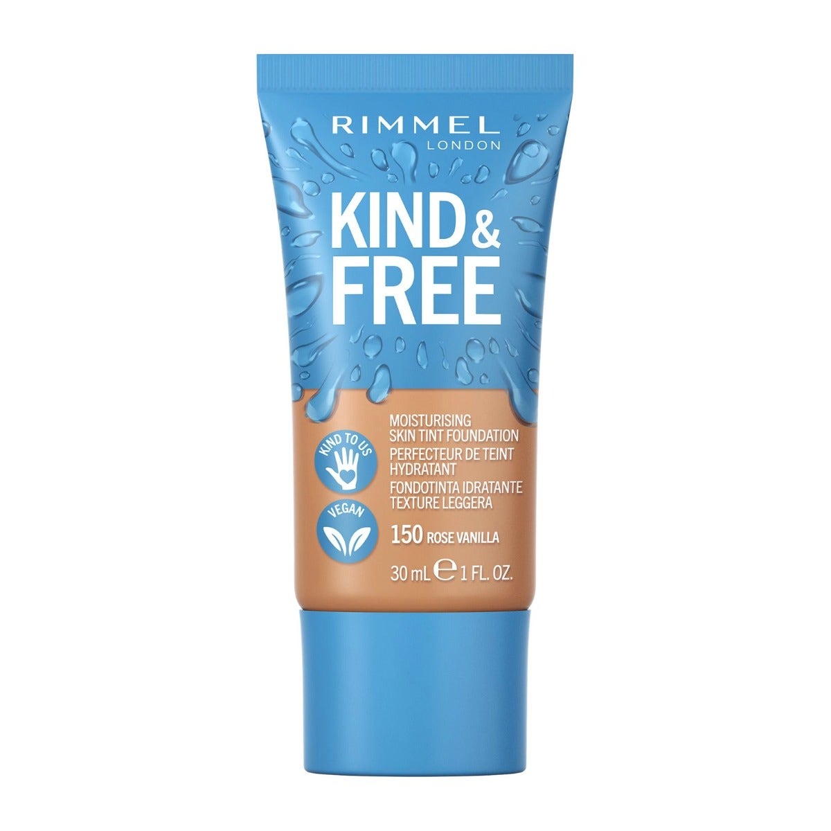 Fond de teint hydratant Rimmel Kind&Free 150 Rose Vanilla 30 ml