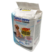 Croci Super Nappy Tapis hygiéniques au charbon actif pour chiens, 30 pièces, 84 x 57 cm