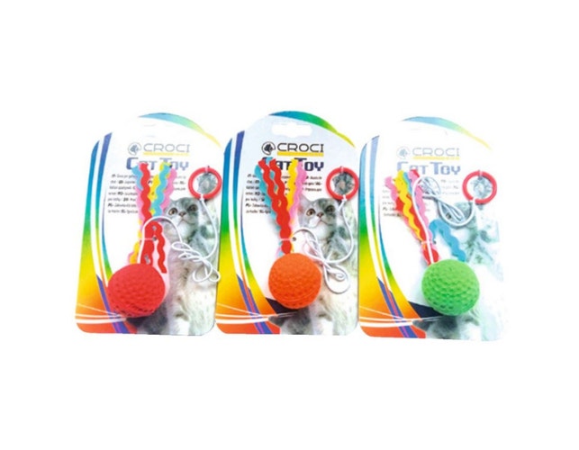 Croci balle volante colorée, jouet pour chats, 1 pièce, couleurs assorties