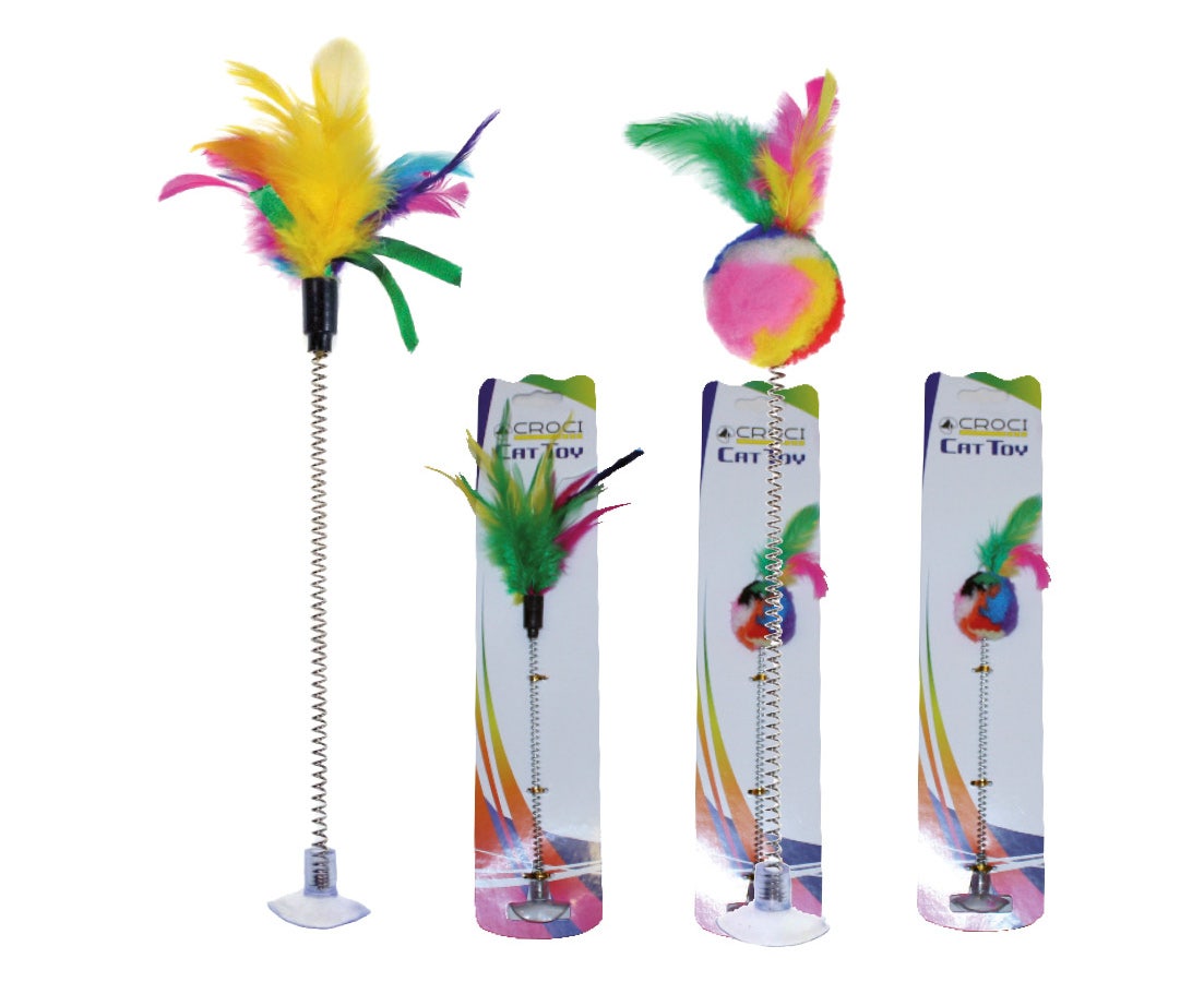 Croci Jouet à ventouse pour chats, 1 pièce, motifs assortis