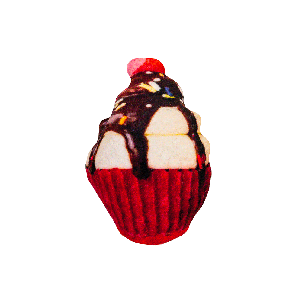 Croci Bakery Street Cupcake marron avec cataire, jouet pour chat