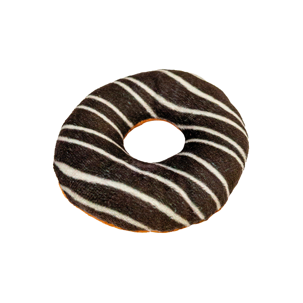 Croix Bakery Street Beignet marron avec cataire, jouet pour chats, 9 cm