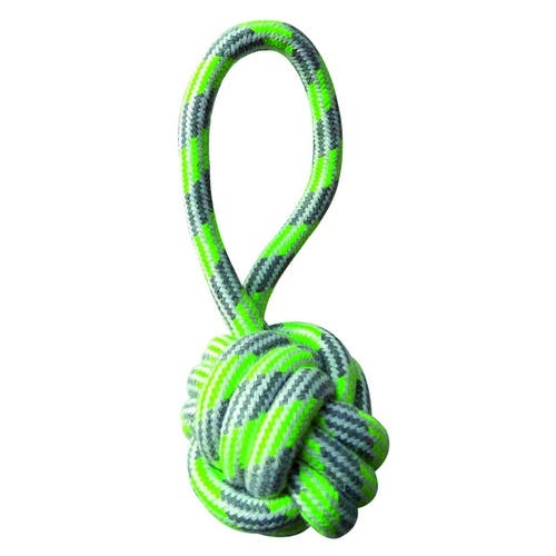 Croci Cotonosso Poignée avec balle vert pastel Jouet pour chiens 20 cm