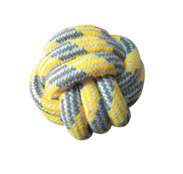 Croci Cotonosso balle jaune pastel, jouet pour chiens 7,5 cm