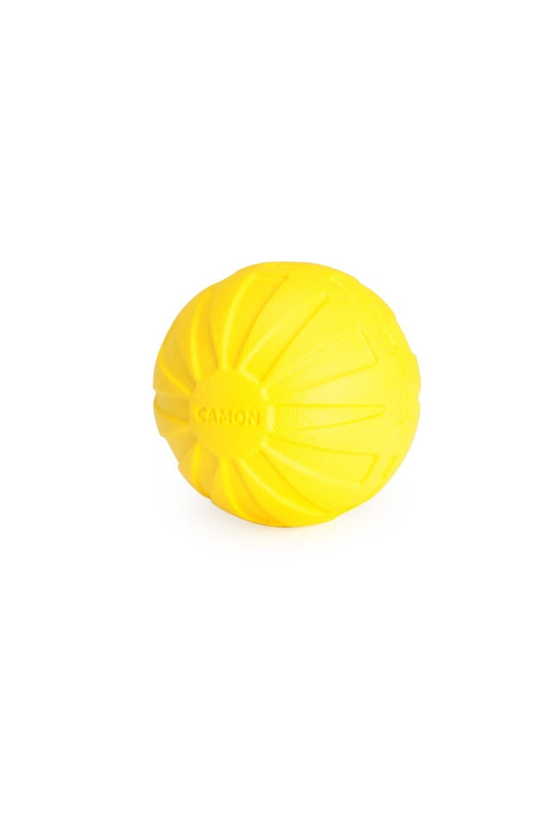 Camon Jouet pour chiens balle en EVA jaune 7,2 cm