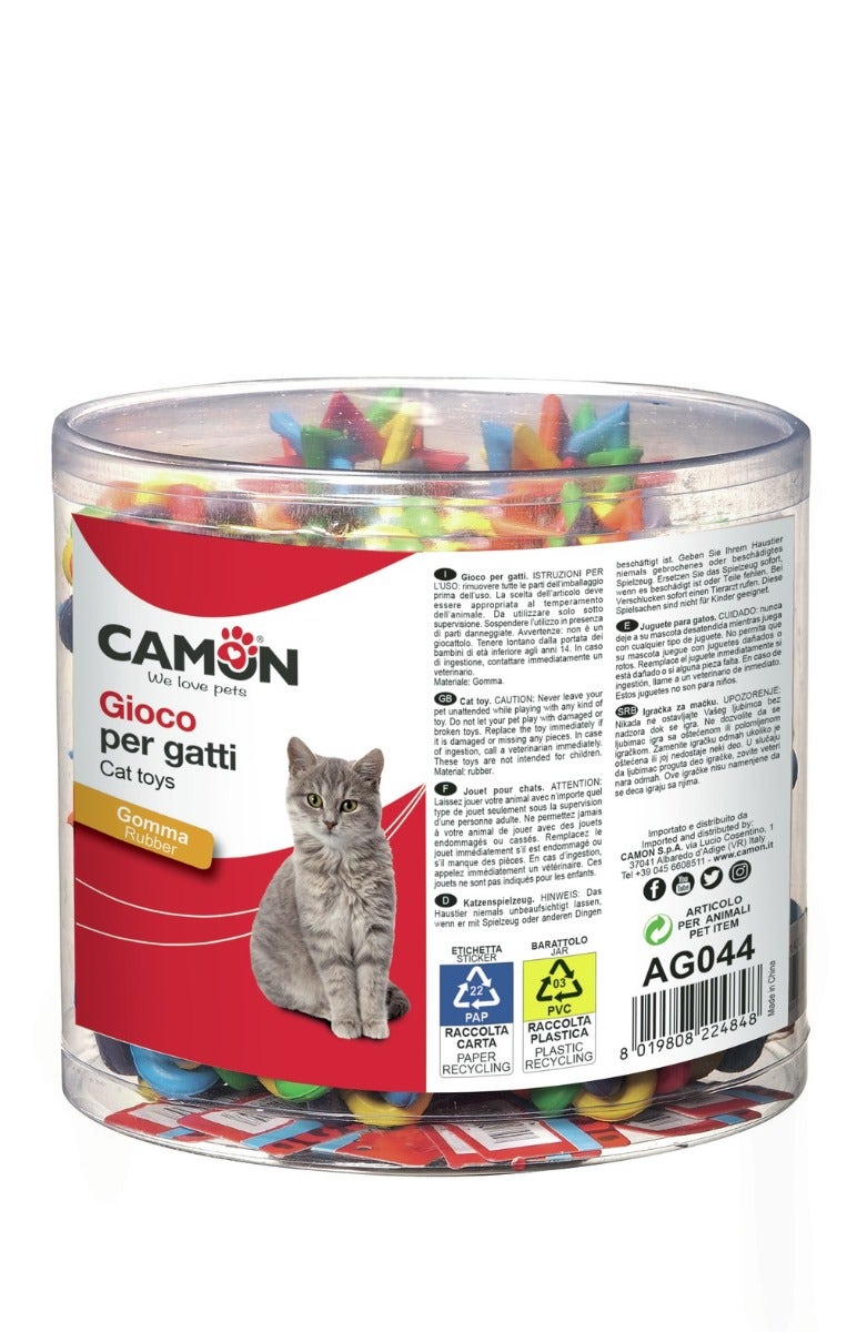 Camon balle tressée en caoutchouc pour chats 4,5 cm