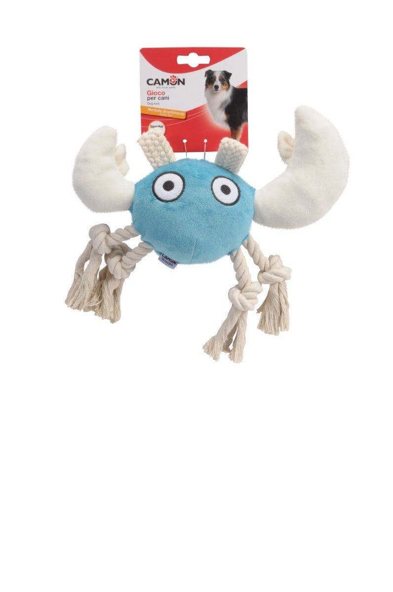 Camon Jouet pour chiens en peluche en forme de crochet avec sifflet et corde