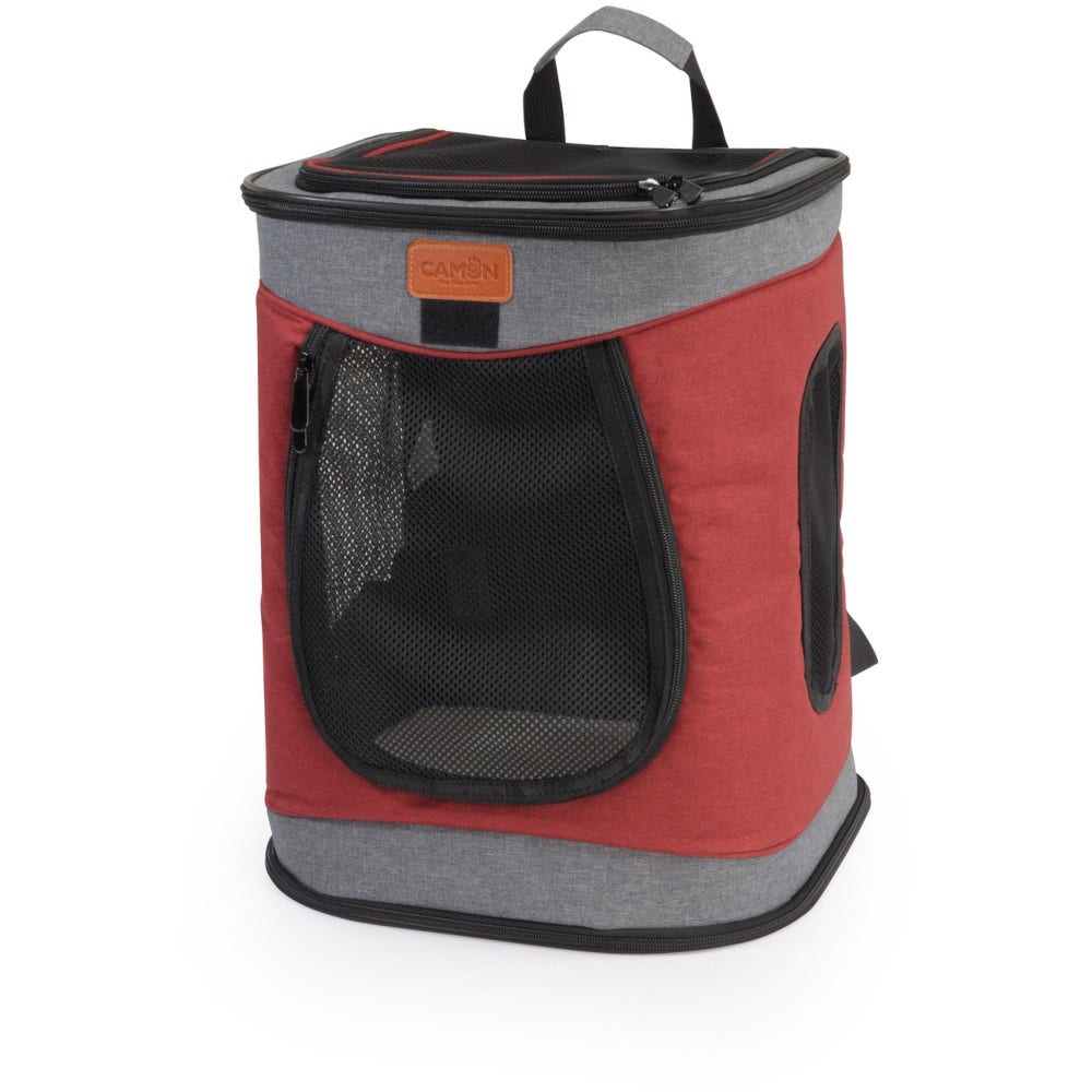 Camon Sac à dos pour chiens jusqu'à 12 kg, gris