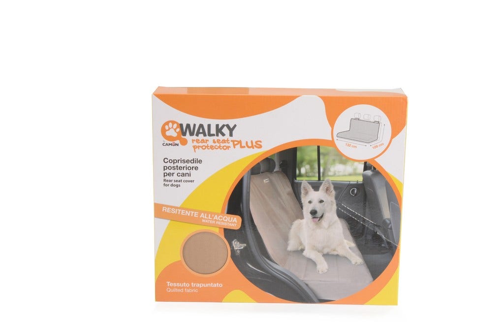 Camon Walky Rear Seat Protector Plus, housse de siège arrière pour chiens