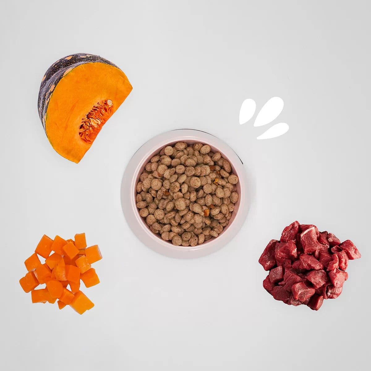 Hygge Croquettes Midi Porc et Potiron pour chiens de taille moyenne et grande Sac de 15 kg