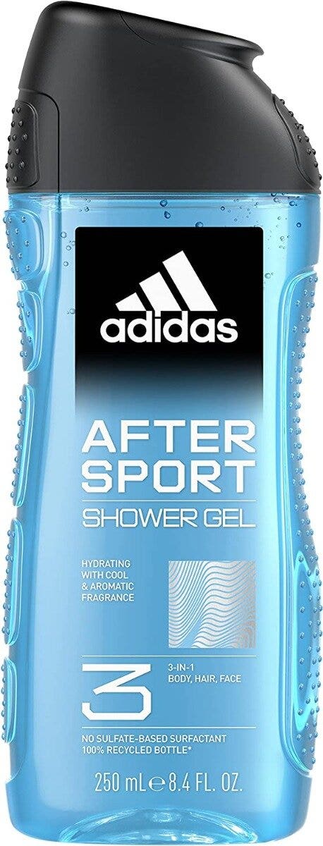 Adidas After Sport Gel Doccia Bagnoschiuma 3in1 250ml