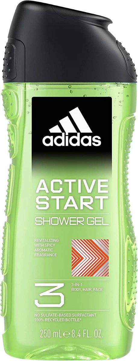 Adidas Active Start Gel Doccia Bagnoschiuma 3in1 250ml