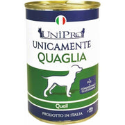 Unipro Unicamente Caille Nourriture humide pour chiens adultes Boîte de 400 g