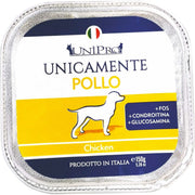 Unipro Uniquement Poulet Nourriture humide pour chiens adultes Barquette 150 g