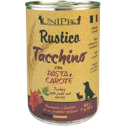 Unipro Rustico Dinde Pâtes complètes Carottes Nourriture pour chien adulte Pot 400 g