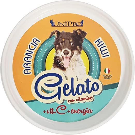 Unipro Préparation pour glace Orange/Kiwi Aliment complémentaire pour chiens 60 g