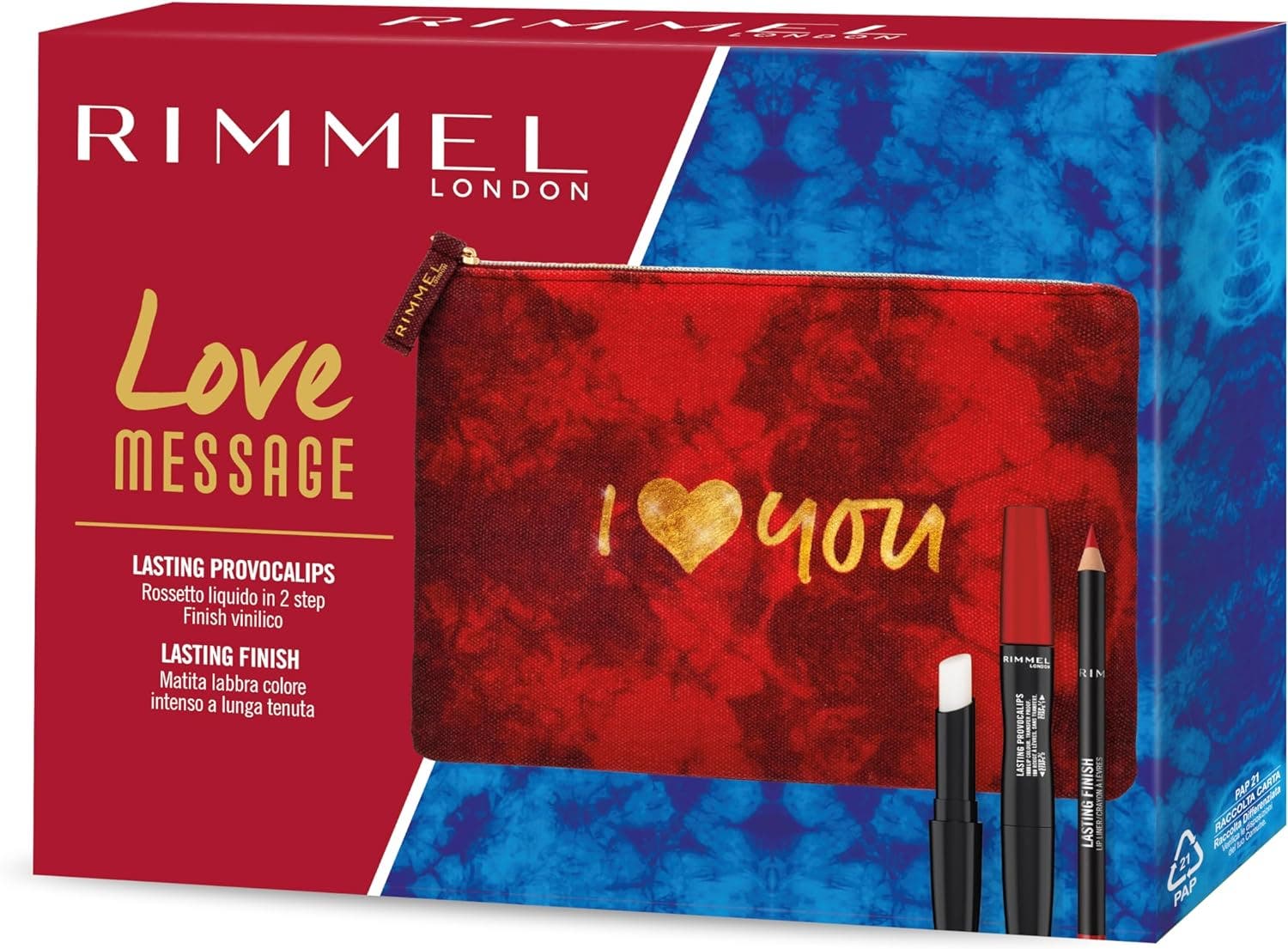 Rimmel Coffret Love Message Provocalips Rouge à lèvres liquide + Crayon à lèvres