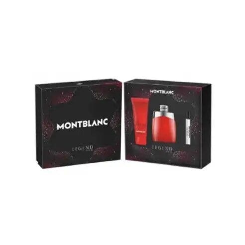 Montblanc Cofanetto Legend Red Uomo Eau de Parfum 100ml + 7,5ml, Shower Gel 100ml