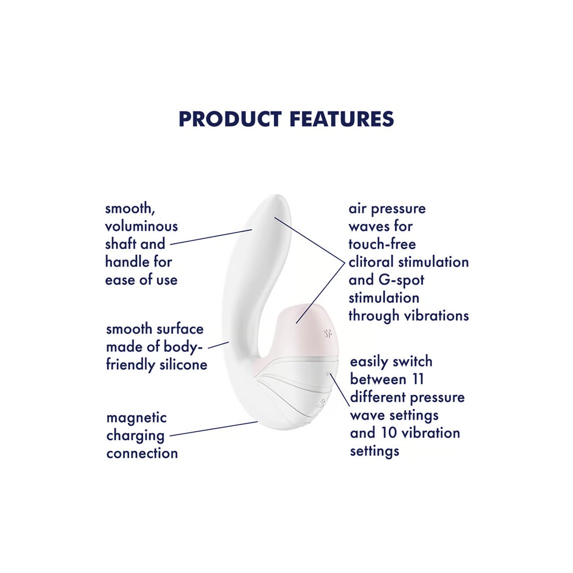 Satisfyer Supernova Vibratore Clitoride Bianco