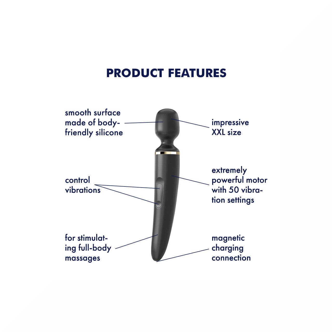 Satisfyer Wand-er Woman Vibratore Nero