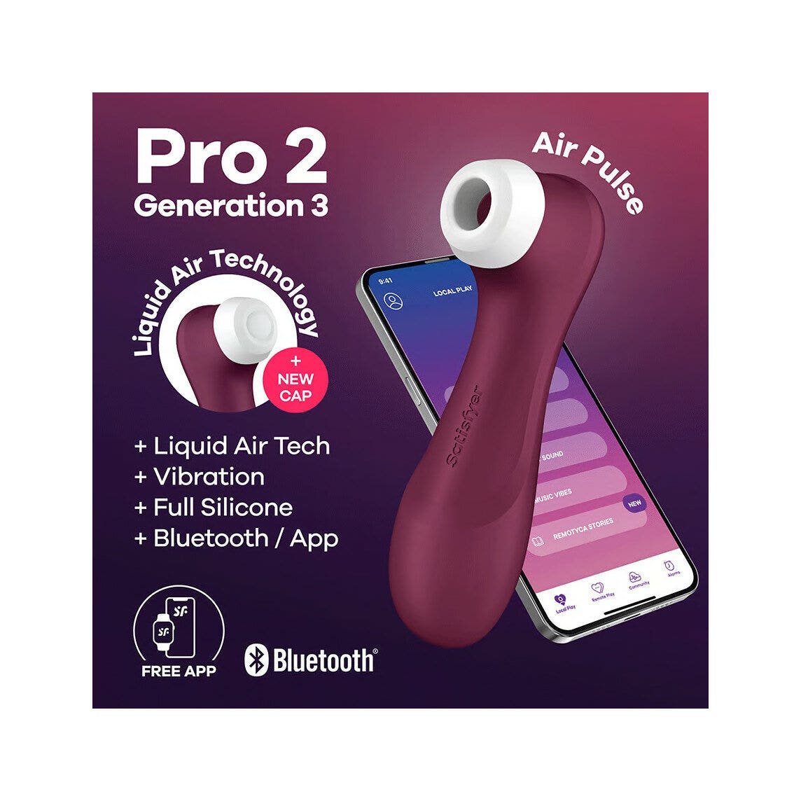 Satisfyer Pro 2 Generation 3 Connect App Stimolatore Clitorideo